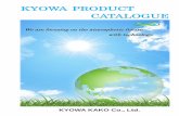 KYOWA PRODCTS CATALOGUE - 協和化工株式会社 · 5 . CORROSION RESISTANT . FAN . TYPE . RFT-RB SPECIFICATIONS . ① Centrifugal turbo fan ② Suction Gas temperature limits -10～70℃