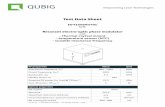 Test Data Sheet - Qubig GmbH · (NTC 10k Ω) Markers denote ... 115 0,673 120 0,598 125 0,532