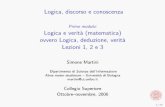 Logica, discorso e conoscenza Primo modulo: Logica e …martini/CS/logicaCollSup123.pdf · Analizziamo una proposizione Nessun intento ﬁlologico relativo alla logica aristotelica!