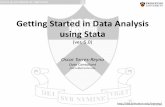 Getting Started in Data Analysis using Stata - princeton.eduotorres/Stata/StataTutorial.pdf · You can use any word processor and save the file as ASCII file or you can use Stata’s