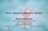 Unix İşletim Sistemi Ailesi - enderunix.orgenderunix.org/slides/KonyaSelcukUniversitesi/... · •HP-UX – Sistem V aktarım ... 1m 8 System administration commands 9 9 Obscure