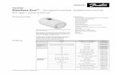 Datablad Danfoss Eco™ – programmerbar …se.varme.danfoss.com/PCMPDF/VDLTF107 Danfoss Eco Datasheet.pdf · Adapter för M28 COMAP-ventiler 014G0258 Adapter för Caleffi-ventiler