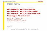 KODAK KAI-2020 KODAK KAI-2020M KODAK KAI … · KAI-2020 Rev. 2.1  585-722-4385 Email: imagers@kodak.com IMAGE SENSOR SOLUTIONS 2 TABLE OF CONTENTS