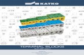 TERMINAL BLOCKS - Katko · KATKO oy Karhunkierros 6, 01640 Vantaa +358 (0)9 849 600  TERMINAL BLOCKS IEC 61238-1 Class A