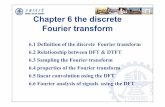 Chapter 6 the discrete Fourier transformee.sjtu.edu.cn/edu_ben/uploadfiles/201311281023034028862.pdf · 2014-04-08 · 6.5 linear convolution using the DFT 6.6 Fourier analysis of