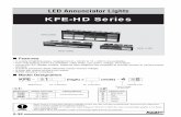 KFE-HD Series - kimden.co.jp · Note: The bezel color is black. • When used in a circuit with induced or leakage current, the LED may light unintentionally. To prevent this malfunction,