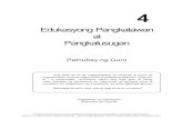 Edukasyong Pangkatawan at Pangkalusugan - …managbaes.weebly.com/uploads/2/5/9/0/25903776/pe4_tg_u4.pdf · i. Edukasyong Pangkatawan at Pangkalusugan. 4. Patnubay ng Guro. Kagawaran