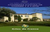 CatalogueChambres d'Hôtes de Charme 3 à 5 épis · 2016-01-20 · SAINT-CLAR à 2.5km. ... salle d'eau / wc et 1 ch avec 1 lit 160x200 salle de bain / wc. Clair de Lune et Harmonie