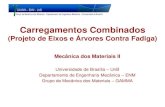 Carregamentos Combinados - Aprender · Carregamentos Combinados (Projeto de Eixos e Árvores Contra Fadiga) Mecânica dos Materiais II Universidade de Brasília –UnB Departamento