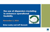 the use of dispersion modeling to enhance operational ...mecconference.com/wp-content/uploads/2016/11/Leahy... · the use of dispersion modeling to enhance operational flexibility