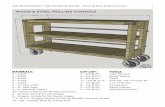 JEN WOODHOUSE / THE HOUSE OF WOOD – Wood & Steel Rolling ... · JEN WOODHOUSE / THE HOUSE OF WOOD – Wood & Steel Rolling Console 5 STEP 4 Attach the 2x4 supports as shown, using