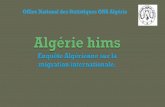 Office National des Statistiques ONS Algérie - un.org · 1 - Cinq Questionnaires pour ALGÉRIE-HIMS Questionnaire ménage et ces caractéristiques socioéconomiques.- Questionnaire