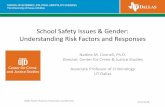 School Safety Issues & Gender: Understanding Risk … Violence Prevention/2018/2018connell.pdf · • Our behavior is influenced by our perceptions of what others think and do BUT