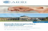 Programm Handchirurgisches Symposium - aiod … · Handchirurgisches Symposium der AIOD Deutschland Grenzindikationen und Indikationsgrenzen 10. November 2018, Wiesbaden Programm