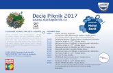 Dacia Piknik 2017 · DACIA DUSTER 1,5dCi 4x4 na polygonu ... PROGRAM DNE: 09:00 Příjezd, parking, registrace Po celý den výdej piknikových balíčků / Rodeo Aréna
