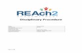 R2 Disciplinary Procedure 2015 final v8 - Concordia …concordiaacademy.co.uk/wp-content/uploads/2016/07/REAch2... · Disciplinary Procedure Date ... Consulted with NJCC ... 1.5 The