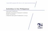 Activities in the Philippines 1 - jastip.orgjastip.org/sites/wp-content/uploads/2017/03/Activities-in-the... · ... Costa Pacifica Hotel, Baler, Aurora, ... the draft Memo of Agreement