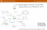 C-H Functionalization via 1,n-Hydrogen-Atom Transfer …gbdong.cm.utexas.edu/seminar/2015/2015-05-13.pdf · 1,n-Hydrogen-atom transfer (n>8) 4 . 1,6-HAT involving oxygen-centered