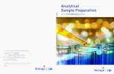 Analytical Sample Preparation - data.biotage.co.jpdata.biotage.co.jp/pdf/catalogue/analytical_sampleprep.pdf · サンプル前処理製品総合カタログ Analytical Sample Preparation