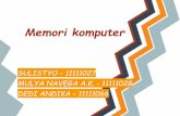 Memori komputer - sidiq.mercubuana-yogya.ac.idsidiq.mercubuana-yogya.ac.id/wp-content/uploads/2013/05/Kel3_22... · dengan processor Pentium 3 ... Redundant Array of Independent Disks