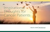 Inspirational Thoughts for Cancer Patients · Inspirational Thoughts for Cancer Patients Rev ... A daily dose of inspiration can significantly impact your ... the Chicago People’s