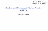 Nuclear and Condensed Matter Physics at JINRtheor.jinr.ru/~bf2015/talks/itkis.pdf · Nuclear and Condensed Matter Physics ... F5 final focus F2 wedge & slits F5 ... The GERDA experiment