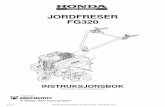 JORDFRESER FG320 - Fagforhandlere Honda - … · Et selskap i Atlas Copco-gruppen Importør: INSTRUKSJONSBOK (Oversatt fra original instruksjonsbok) 3000050512 FG320 Honda Motor Europe