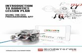 INTRODUCTION TO ROBOTICS LESSON PLAN · Introduction to Robotics Lesson Plan ... which introduces the Move Steering ... for the 90-degree ...