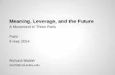 Meaning, Leverage, and the Future - Peoplerussell/research/future/mallah... · Meaning, Leverage, and the Future A Movement in Three Parts ... Lee Feigenbaum and David Saul. ... Ning
