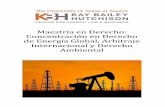 Maestría en Derecho: Concentración en Derecho de …sites.utexas.edu/kbhenergycenter/files/2016/06/FINAL-New_LLM... · Texas es el mayor productor de energía de petróleo, gas