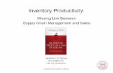 Inventory Productivity - SDM webinar Jan 2012 rev · - Supply chain cost Inventory cost ... Managemen Supply Chain ... Inventory Productivity - SDM webinar Jan 2012 rev.ppt Author: