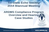 ARDMS Compliance Program Overview and Hearing Case … · ARDMS Compliance Program Overview and Hearing Case Studies. ... Mock Compliance Case Study #1 –Cheating ... Jane’s hands.