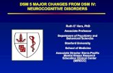 DSM 5 MAJOR CHANGES FROM DSM IV: NEUROCOGNITIVE DISORDERSsgec.stanford.edu/content/dam/sm/sgec/documents... · DSM 5 MAJOR CHANGES FROM DSM IV: NEUROCOGNITIVE DISORDERS . Disclosures
