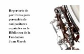 Presentación de PowerPoint - recursos.march.esrecursos.march.es/.../partituras-percusion-compositores-esp-FJM.pdf · Repertorio de partituras para ... Carlos (1961-) Caldeirada para