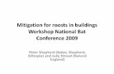 Mitigation for roosts in buildings ps final.ppt [Read … · Mitigation for roosts in buildings Workshop National Bat ... Mitigation for roosts in buildings ps final.ppt [Read-Only]