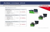 Acties voorjaar 2016 - hamu-automaterialen.nl PDF/Bosch... · Wielbalancers WBE 4110 Handmatig instapmodel voor wielen van personenwagens. Elektronische inleesarm Dubbele digitale