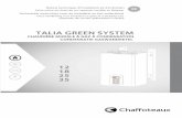 TALIA GREEN SYSTEM - chaffoteaux.be · Naam van de fabricant / Nom du fabricant / Names des Herstellers Ariston Thermo Group