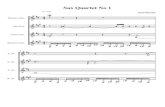 Sax Quartet No 1 - … · Soprano Sax. Alto Sax. Tenor Sax. Baritone Sax. S. Sx.