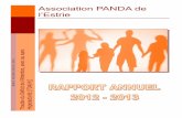 Association PANDA de l’Estrie - tdahestrie.org annuel 2012-2013.pdf · PANDA de l’Estrie se doit donc, par des programmes de sensibilisation et d’information relatifs à la
