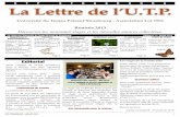 UTP STRASBOURG La Lettre de l’U.T.P. · MAGNETISME ET SOPHROMAGNETISME. UTP STRASBOURG UTP STRASBOURG - JUILLET 2013 3 ... l’ostéopathie depuis 10 ans dans son cabinet à Montpellier.