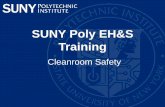 SUNY Poly EH&S Training Training... · • Arsenic Awareness Training (III-V materials) • Compressed gas cylinder handling • Electrical Safety • Fall protection • Hazardous