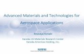 Advanced Materials and Technologies for Aerospace Applications · Advanced Materials and Technologies for Aerospace Applications ... Electronics Products ... APICAL® Polyimide film