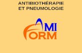 Antibiothérapie et pneumologie - amiform.com · et pneumologie . recommandations en infectiologie respiratoire les pneumopathies aigues communautaires . bronchite ou pneumonie?
