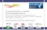 Convention cadre d’engagement - sante-limousin.fr · Convention cadre d’engagement pour la conduite du programme national nutrition santé et plan obésité en région Limousin
