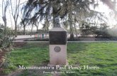Monumento a Paul Percy Harris · PDF filePaul Percy Harris nació en 1868 en Racine, Wisconsin, y murió en enero de 1947 en Chicago, Illinois. Estudió derecho en la Universidad de