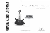 METALIEN iAXE629 USB-GUITAR - downloads.music …downloads.music-group.com/software/behringer/IAXE629/Manual_iAXE... · - Réglage de ta guitare (système de vibrato, justesse de
