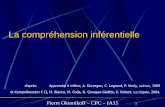 La compréhension inférentielle - cndp.fr · 1 La compréhension inférentielle d’après Apprendre à inférer, A. Gorzegno, C. Legrand, P. Virely, scéren, 2005 et Compréhension