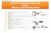 ACCESSOIRES DE MAÇONNERIE - accessbat.com€¦ · Chapitre 3 BFS: Support de maçonnerie Linteaux Étriers Joints de fractionnement & de dilatation Murfor Crochet de maçonnerie