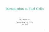 Introduction to Fuel Cells - Max Planck Society · Fuel Cell typesFuel Cell types η 50-65% 50-80% 35-45% 45-60% 50-60% Applications Transport, space, ships transport,cars, space,houses,