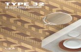 TYPE 32 - Lea Ceramiche · TYPE 32, il nuovo progetto di DIEGO GRANDI PER LEA CERAMICHE. Eppure il concept parte dalla materia ma, alla fine, la trascende trasportandola in un’aurea